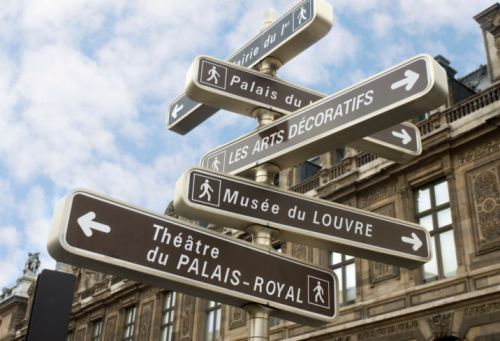 Street sign for Place Dalida, in the Montmarter district of Paris