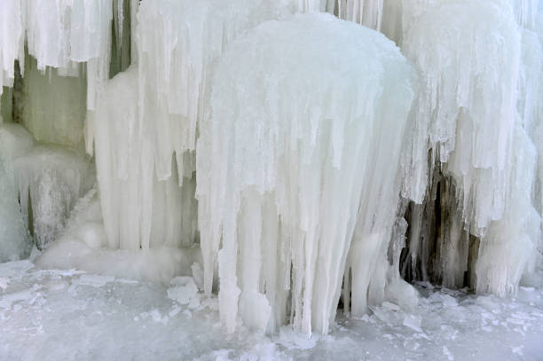 istock Winter landscape frozen waterfalls 922732266