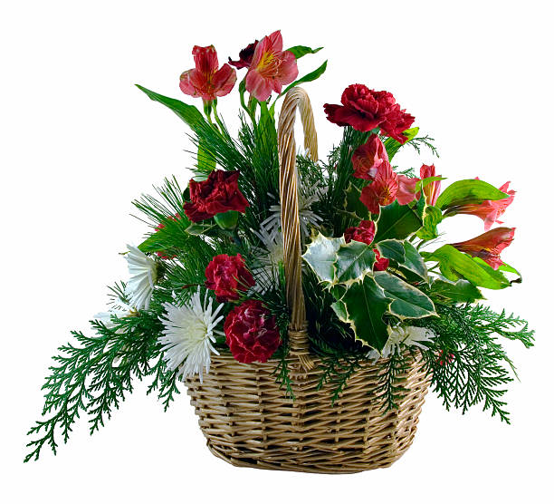istock Basket of Flowers 92273487