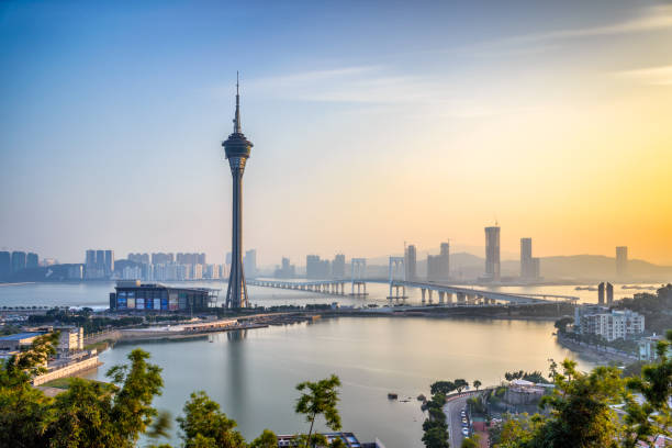 istock The Macao skyline at dusk 922734940