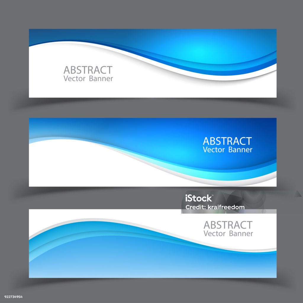 Vector abstract design banner template.vector illustration Wave Pattern stock vector