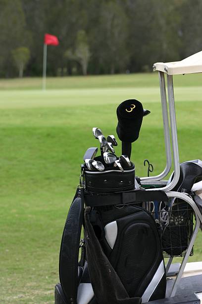 istock Golf Clubs on Cart 92273560