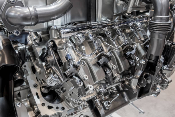 istock Cutaway view of car engine 922737596