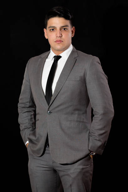 istock Young Business Man Portrait Standing with Both Hands in Pants Pockets 922737778