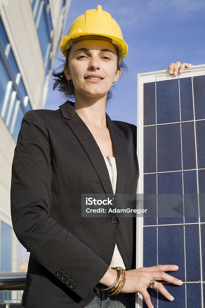 Солнечная работник - Стоковые фото Безопасность роялти-фри