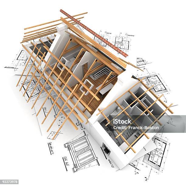 Roof Structure Stock Photo - Download Image Now - Model - Object, Architect, Architectural Model