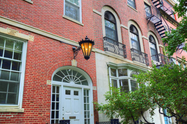 istock Boston typical houses in historic center 922742228