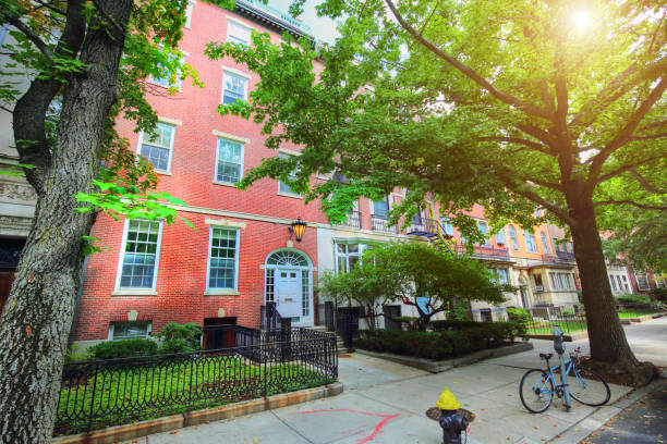 istock Boston typical houses in historic center 922742696