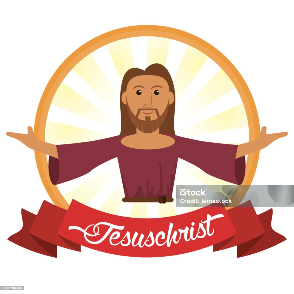 Jesus Plus Sign Jesus Christ Religious Symbol Stock Illustration - Download Image Now ...
