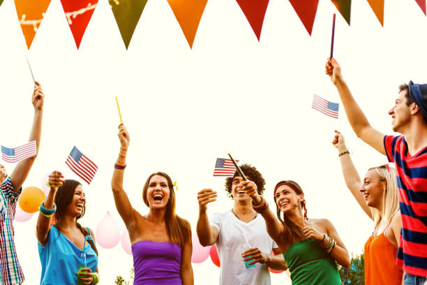 istock Young people celebrating Independence day 922752378