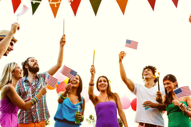 istock Young people celebrating Independence day 922752390