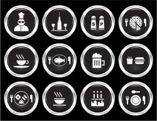 Vector illustration of Food and Drink Icons
