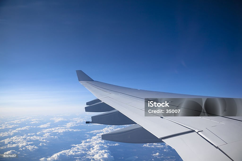 Flugzeug Flügel - Lizenzfrei Blau Stock-Foto