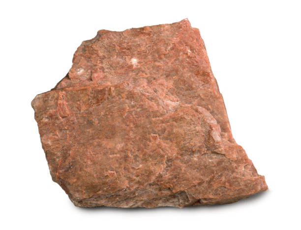 istock Sample of feldspar mineral isolated on white background 922757920