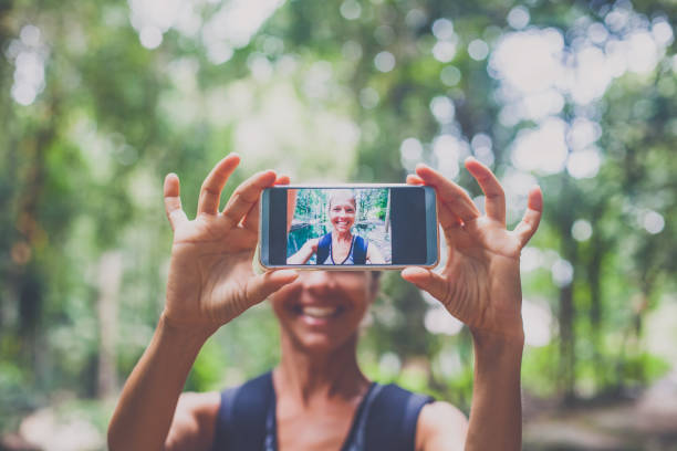 istock Showing selfie to the camera 922758434