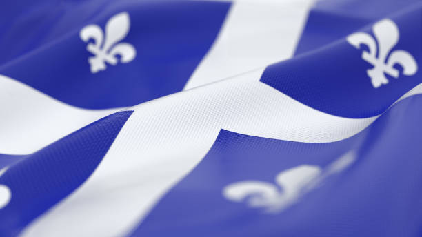 bandeira do quebec - quebec - fotografias e filmes do acervo