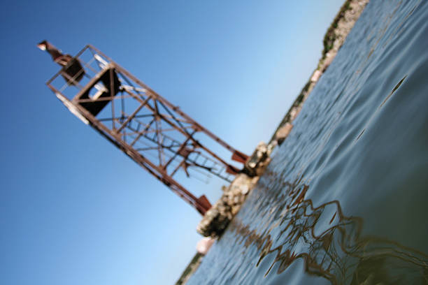 Old lighthouse stock photo