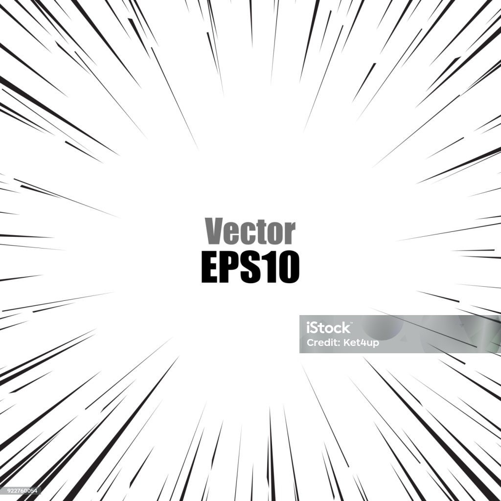 Visual Speed Effect Comic Vector Comics Speed Concept Warp Effect Motion Vector Template Stock ...
