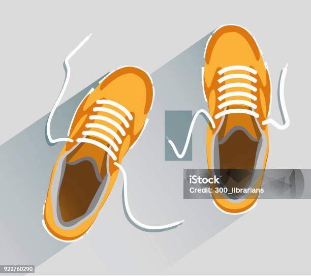 Ilustración de Zapatos y más Vectores Libres de Derechos de Zapatillas de deporte - Zapatillas de deporte, Calzado, Vector