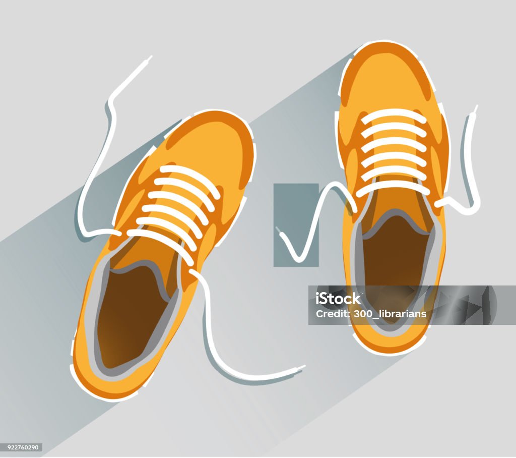 Chaussures - clipart vectoriel de Paire de baskets libre de droits