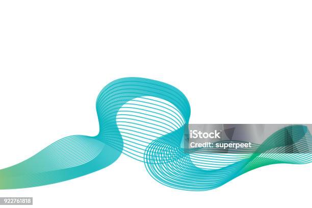 Abstract Wavy Line Background Stock Illustration - Download Image Now - Abstract, Vector, Wave Pattern
