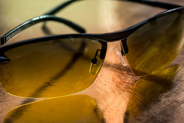 istock eyeglasses isolated on gold. close up 922762920