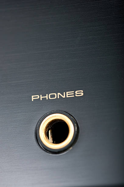 istock Closeup of headphone jack 92276358