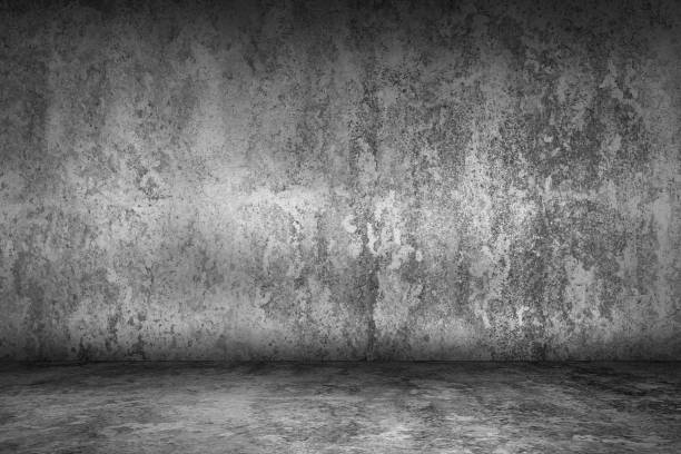 istock empty grunge room with concrete wall and cement floor,  interior background 922764944