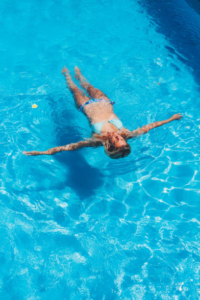 istock Woman Relaxing In Swimming Pool Water 922765948