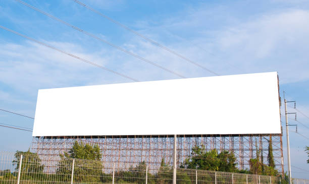 istock Blank billboard on the building with white space background for advertisement. 922767592