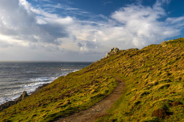 istock Great British Landscapes - A winters walk from Mortehoe to Woolacombe Bay, North Devon 922768604