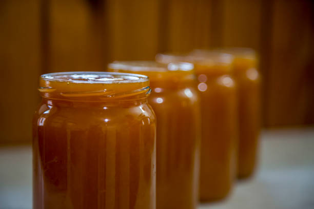 istock Homemade jam in glass jar 922770116