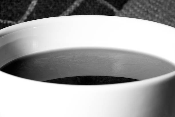 Cup of Coffee -B&W stock photo