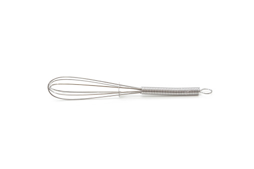 Single Eggbeater against a white background