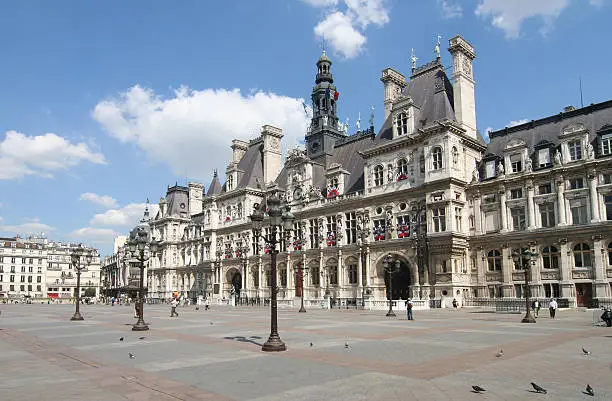 Hotel de Ville, city hall of Paris