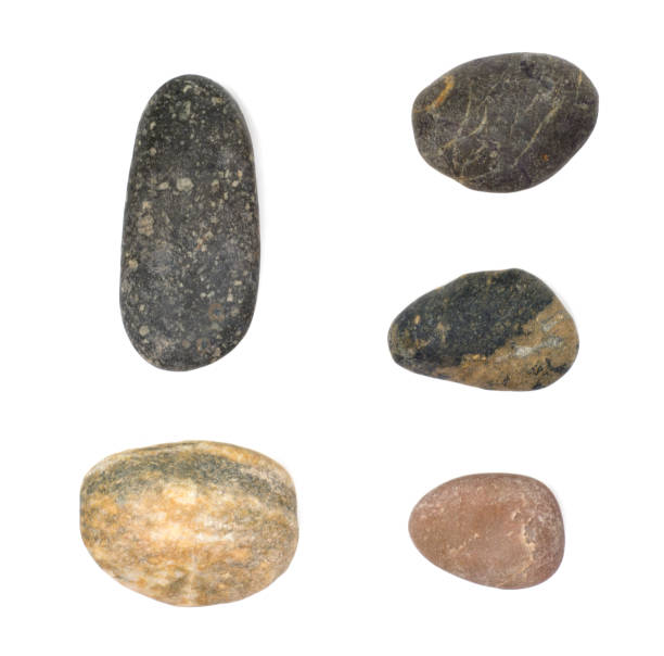 istock stones isolated on white background.Big granite rock stone,.rock stone isolated on white background. 922776740