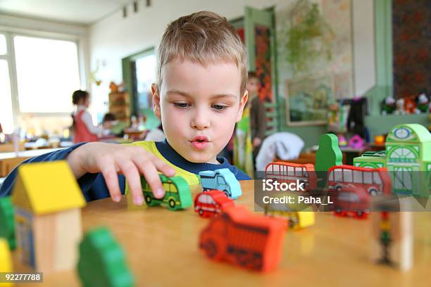 Child In Kindergarten Stock Photo - Download Image Now - Preschool, Child, Toy