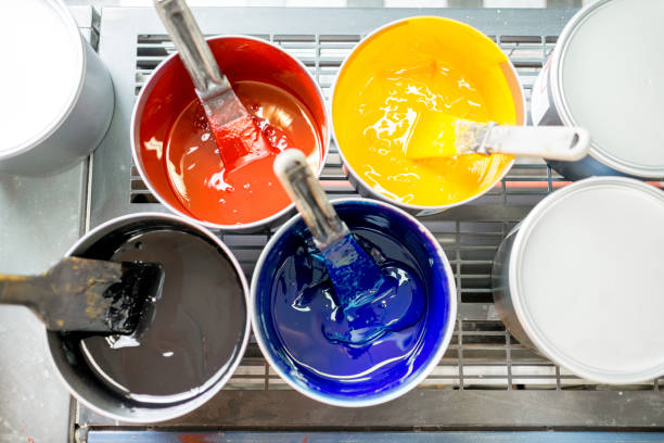 istock Buckets with CMYK paints 922778108