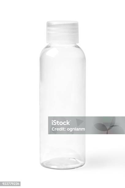 Closed Empty Transparent Plastic Bottle Stock Photo - Download Image Now - Transparent, Bottle, Plastic