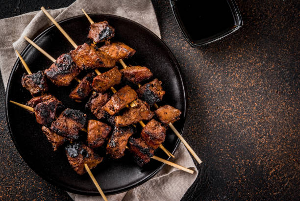 istock Grilled beef liver on skewers 922782414