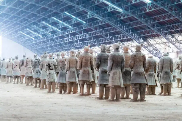 Photo of xian terracotta army warriors group