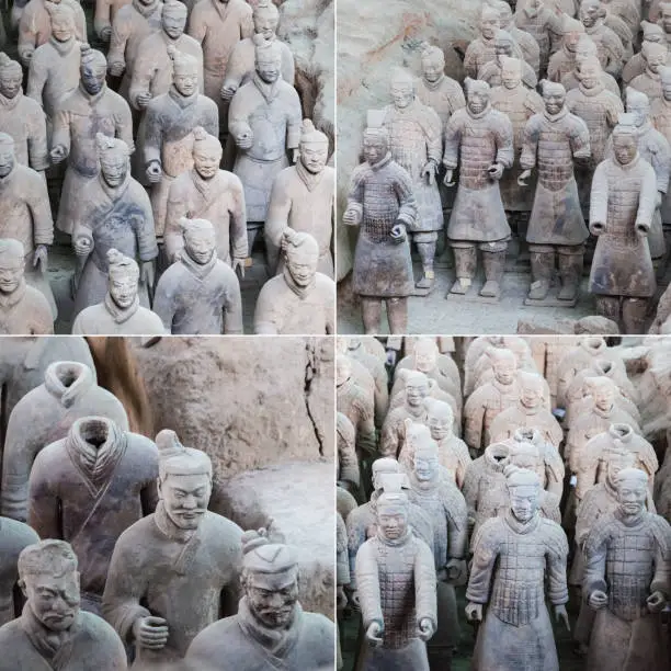 Photo of xian terracotta army closeup