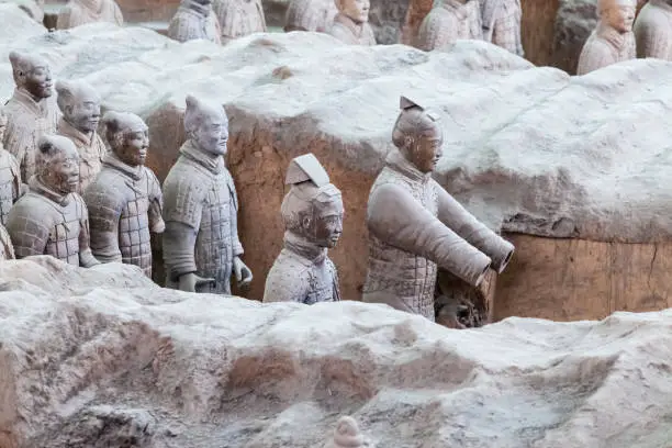Photo of xian terracotta army closeup