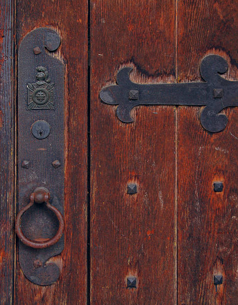 door handle stock photo
