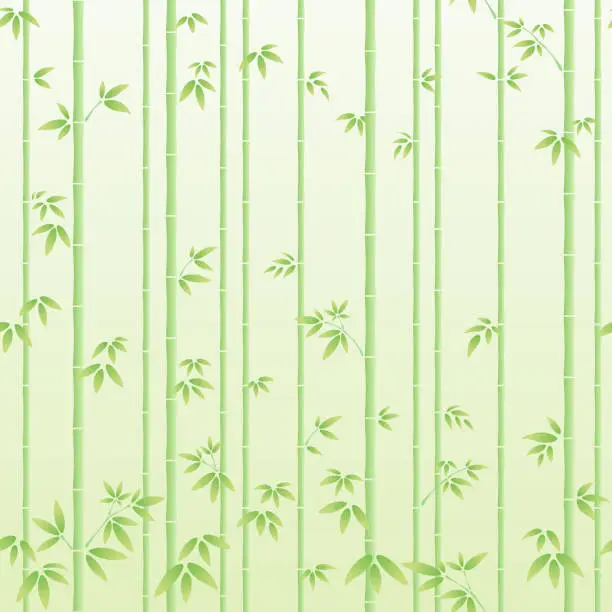 Vector illustration of Bamboo forest