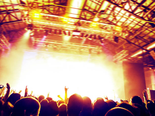 istock Concert crowd in front of a live stage 922786106