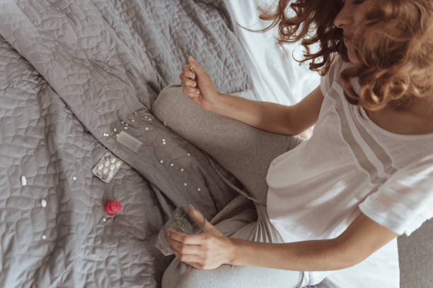 istock Emotionally exhausted lady wanting to take suicidal action 922788410