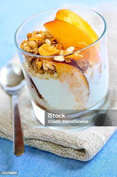 Serving Of Yogurt And Granola Stock Photo - Download Image Now - Breakfast, Breakfast Cereal, Color Image