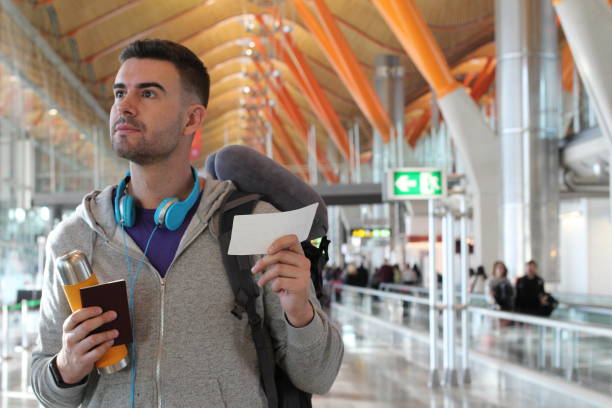 istock Happy traveler about to board 922789244