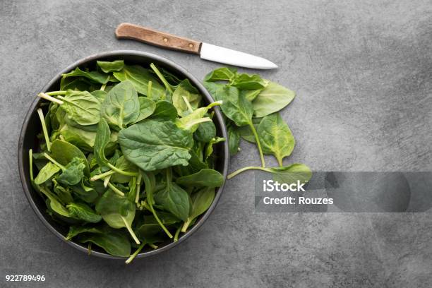 Spinach Stock Photo - Download Image Now - Spinach, Above, Backgrounds